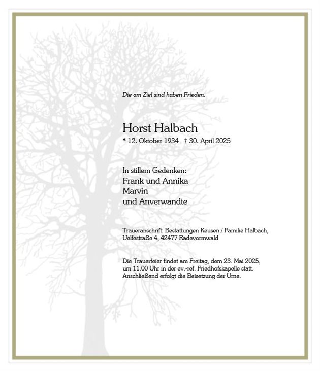 Horst Halbach