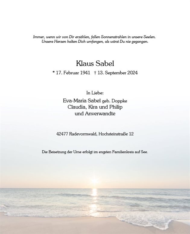 Klaus Sabel