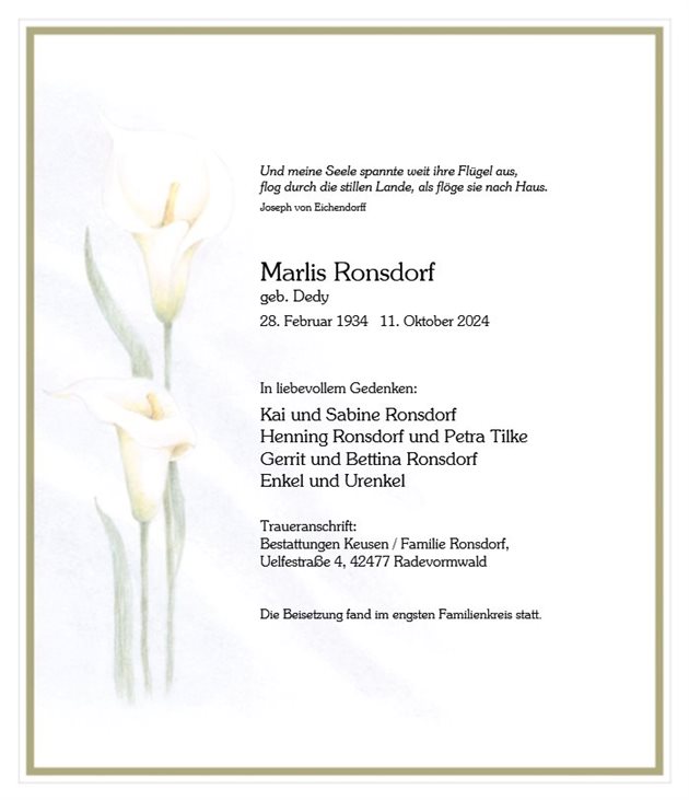 Elisabeth Maria Ronsdorf