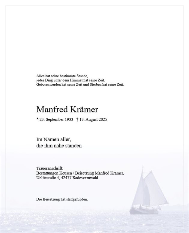 Manfred Krämer