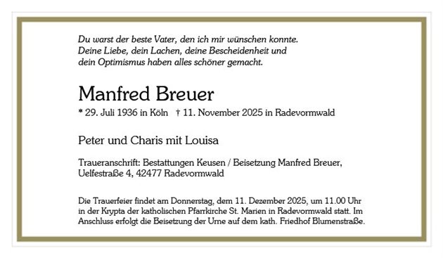 Manfred Hubert Breuer