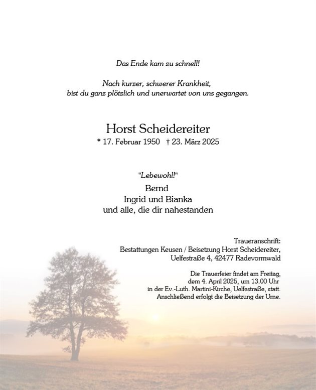 Horst Erich Scheidereiter