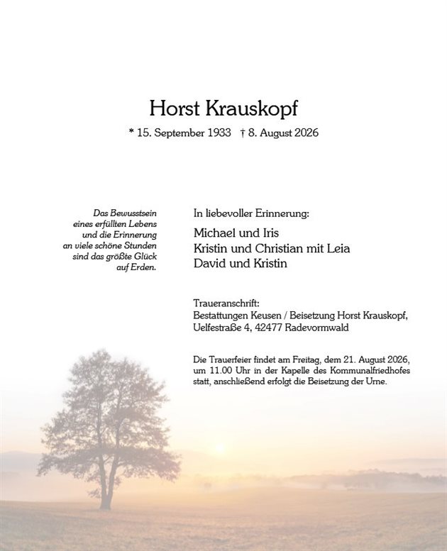 Horst Krauskopf