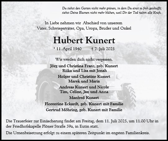 Hubert Kunert