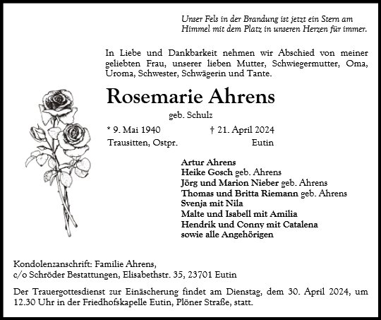 Rosemarie Ahrens