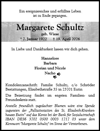 Margarete Schultz