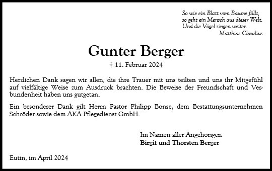 Gunter Berger
