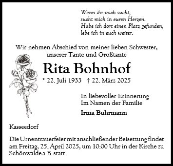 Rita Bohnhof