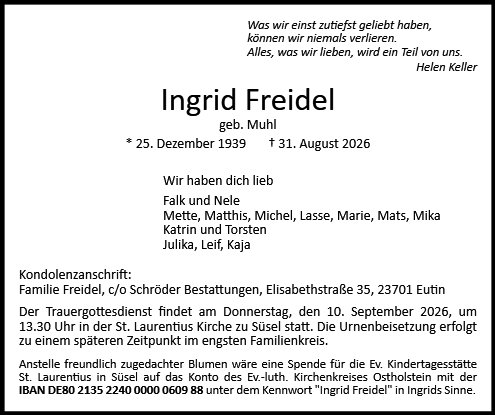 Ingrid Freidel