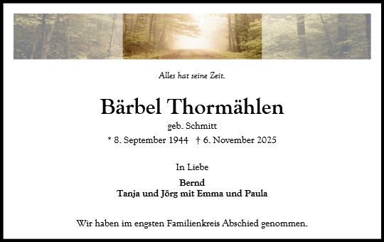 Bärbel Thormählen
