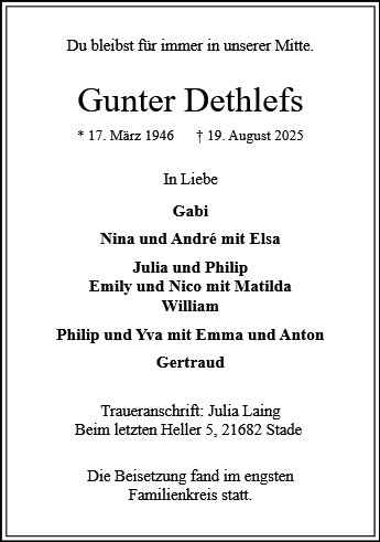 Gunter Dethlefs