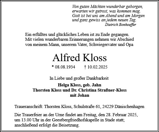 Alfred Kloss