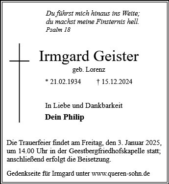 Irmgard Geister