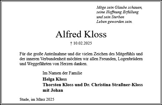 Alfred Kloss