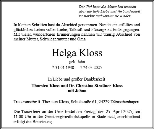 Helga Kloss