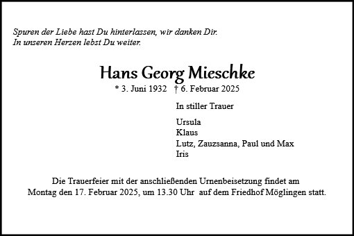 Hans Georg Mieschke