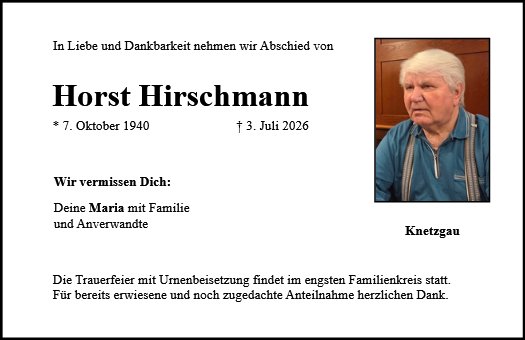 Horst Hirschmann