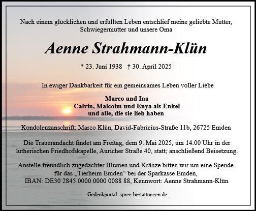 Aenne Strahmann-Klün