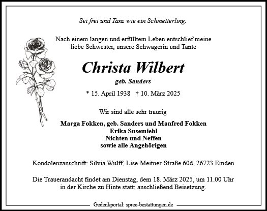 Christa Wilbert