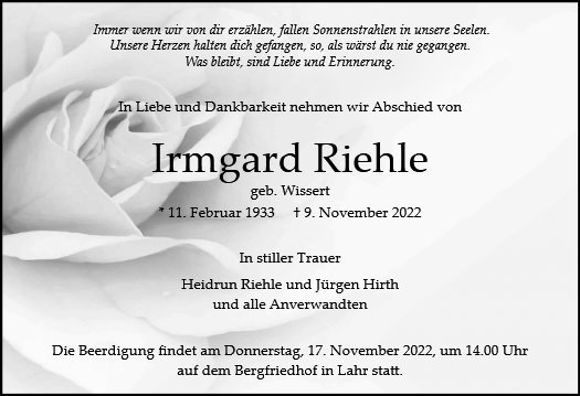 Irmgard Riehle