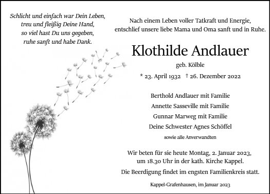 Klothilde Andlauer