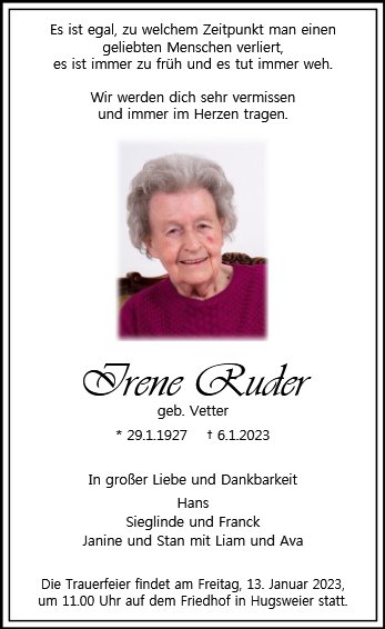 Irene Ruder