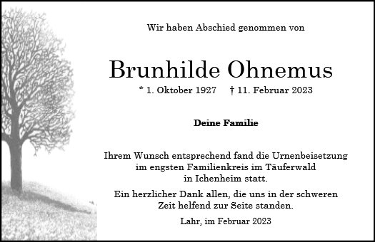 Brunhilde Ohnemus