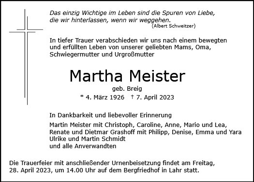 Martha Meister