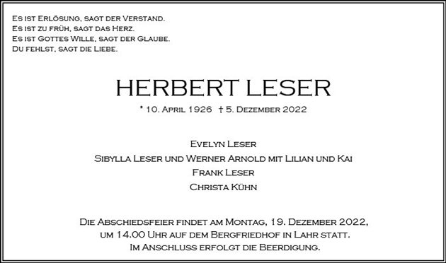 Herbert Leser
