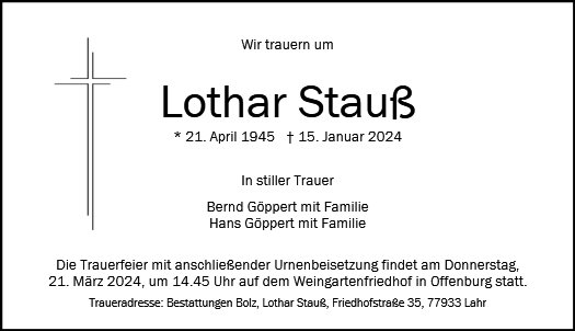 Lothar Stauß