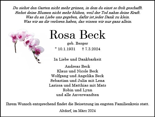Rosa Beck