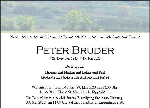 Peter Bruder