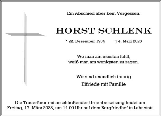 Horst Schlenk