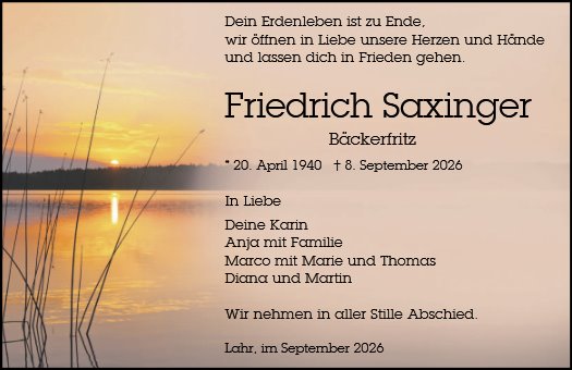 Friedrich Saxinger