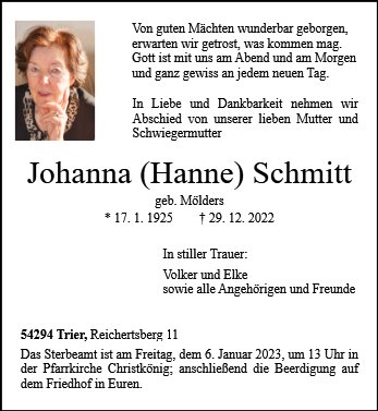 Hanne Schmitt
