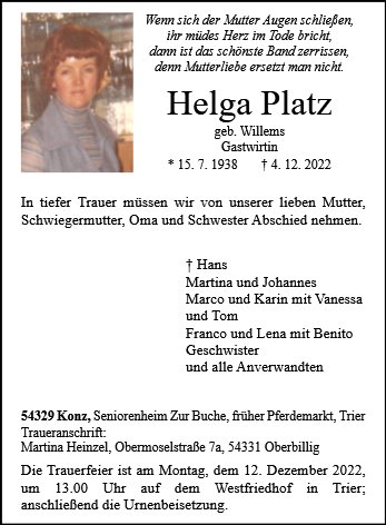 Helga Platz