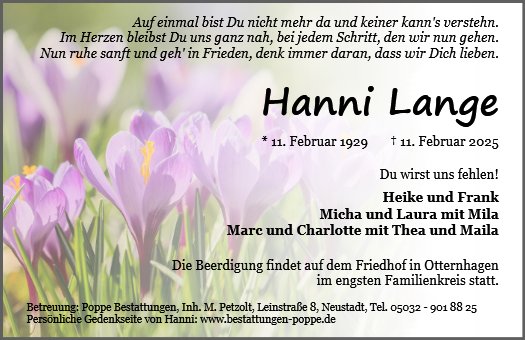 Johanna Lange