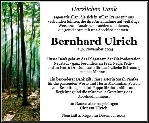 Bernhard Ulrich