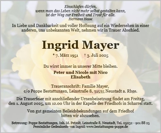 Ingrid Mayer