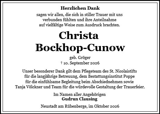 Christa Bockhop-Cunow
