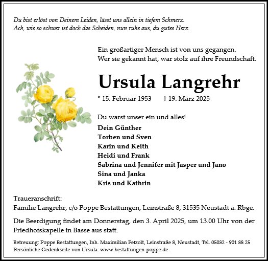 Ursula Langrehr