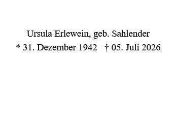 Ursula Erlewein