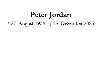 Peter Jordan
