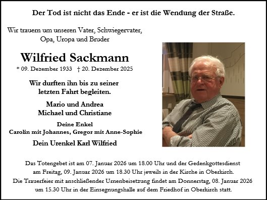 Wilfried Sackmann