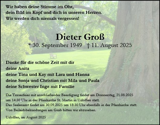 Dieter Groß