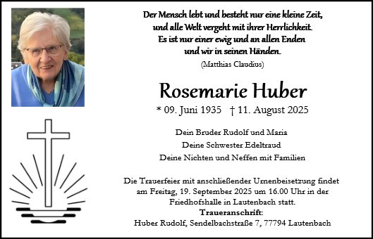 Rosemarie Huber