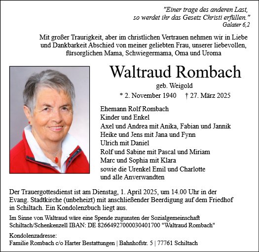 Waltraud Rombach