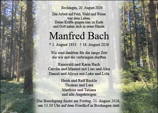 Manfred Bach