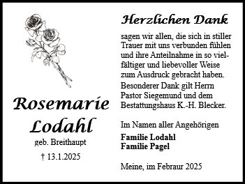 Rosemarie Lodahl
