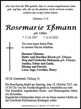 Rosemarie Eßmann